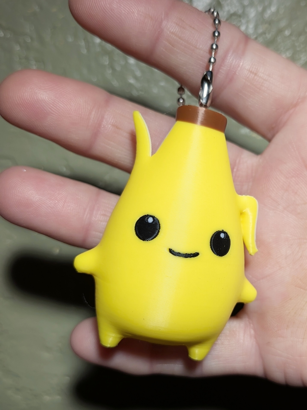 Yellow Banana Character Keychain "Peely " Fortnite.